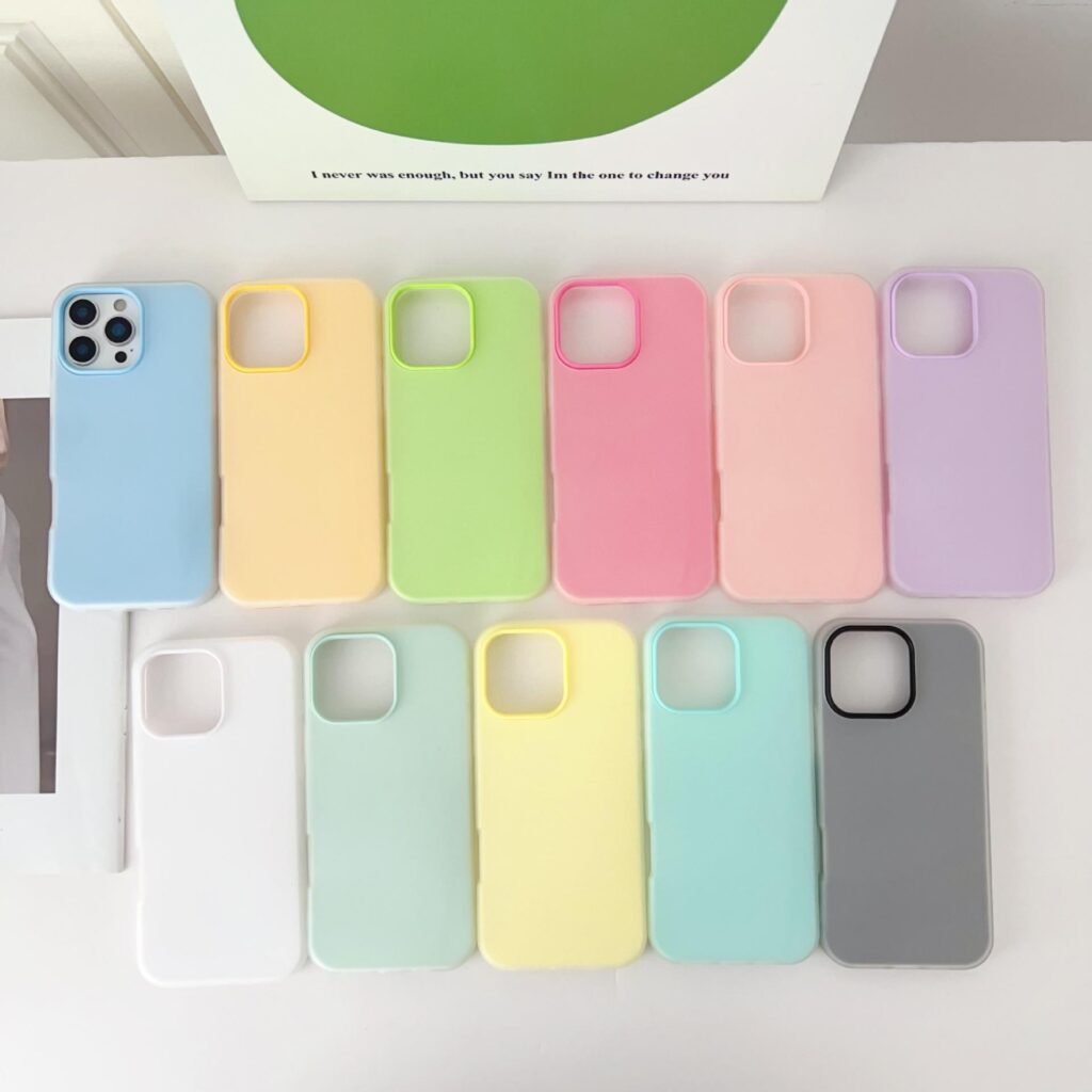 2 in 1 magsafe matte candy color phone case